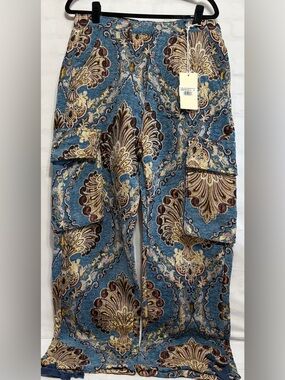 MMML Ultra Baggy Jacquard Floral Cargo Pants